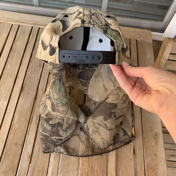 Vintage Snapback Hat Neck Gaiter Face Mask Outdoor Hunting Breakup Tree Camo - Picture 6 of 6